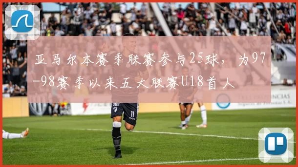 亚马尔本赛季联赛参与25球，为97-98赛季以来五大联赛U18首人